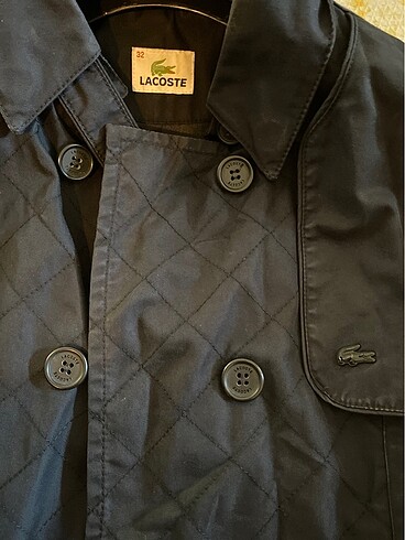 xs Beden siyah Renk Lacoste trençkot