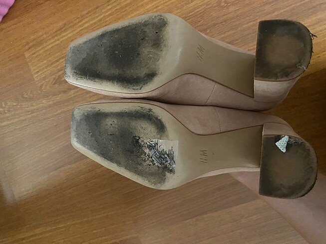 38 Beden ten rengi Renk H&M pudra rengi topuklu ayakkabı