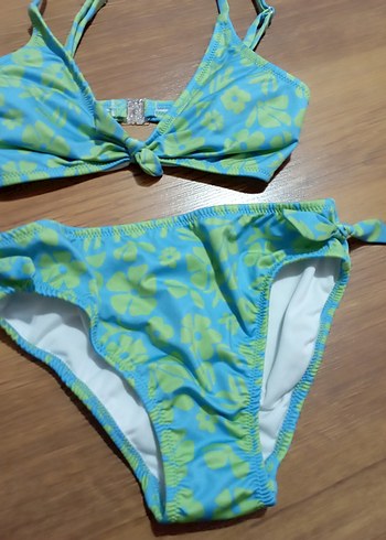 LC Waikiki Turkuaz Bağlamalı İp Askılı Mini Bikini