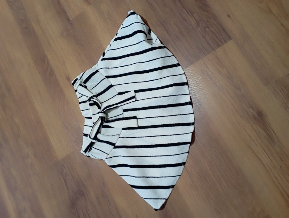 Zebra Desenli Pilili Mini Hamile Eteği - Görsel 2