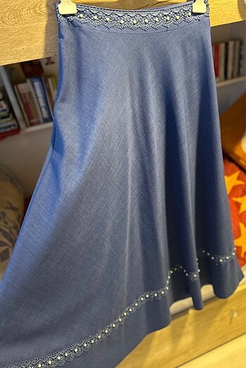 Dantel detaylı etek - Görsel 2