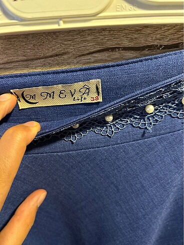 Dantel detaylı etek - Görsel 3