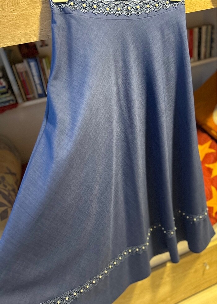 Dantel detaylı etek - Görsel 2