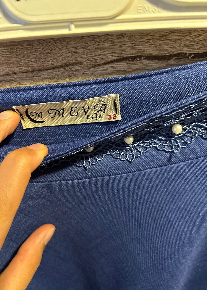 Dantel detaylı etek - Görsel 3