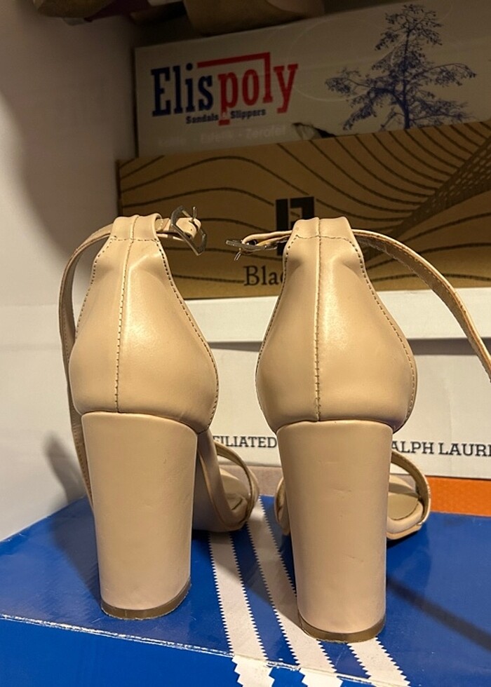 38 numara Krem Topuklu Ayakkabı - Görsel 2