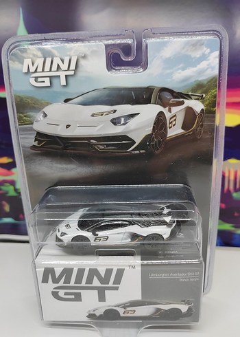 Mini GT 842 Lamborghini Aventador SVJ 63 Bianco Asopo