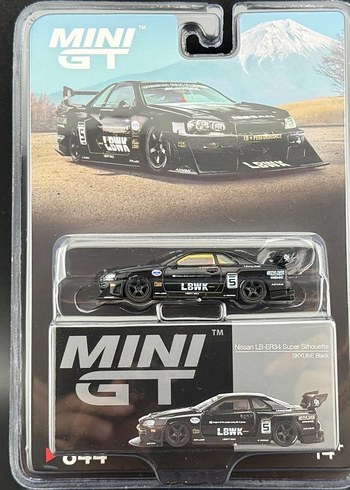 Mini GT 844 Nissan LB-ER34 Super Silhouette Black