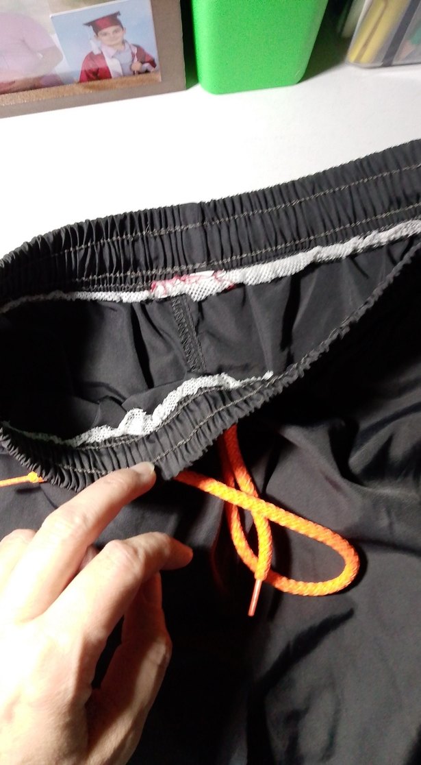 Siyah Fermuarlı Spor Mini Erkek Şort - Görsel 2