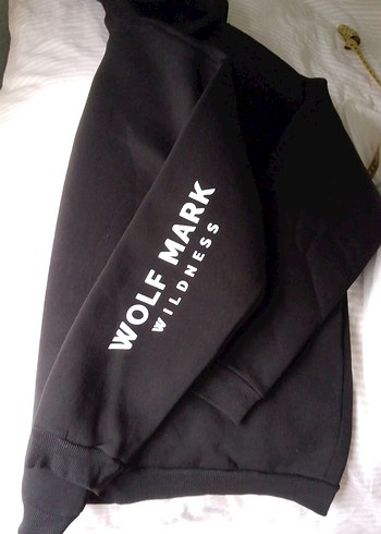 Siyah Kapüşonlu Sweatshirt - Görsel 2