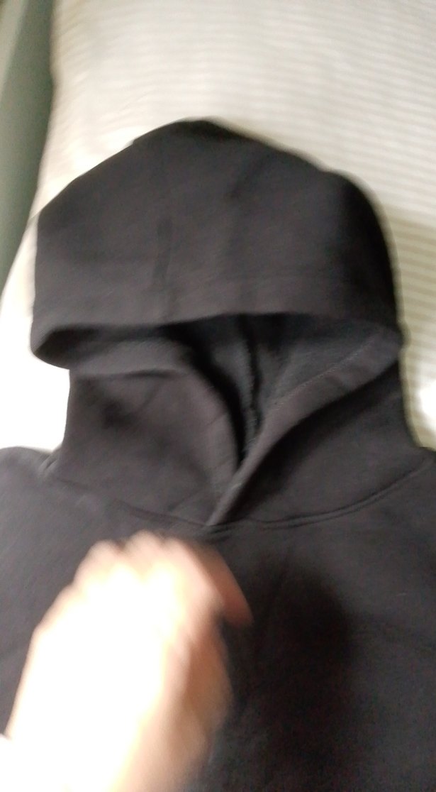 Siyah Kapüşonlu Sweatshirt - Görsel 3