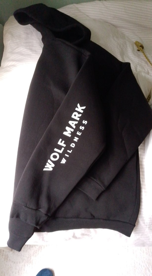 Siyah Kapüşonlu Sweatshirt - Görsel 2