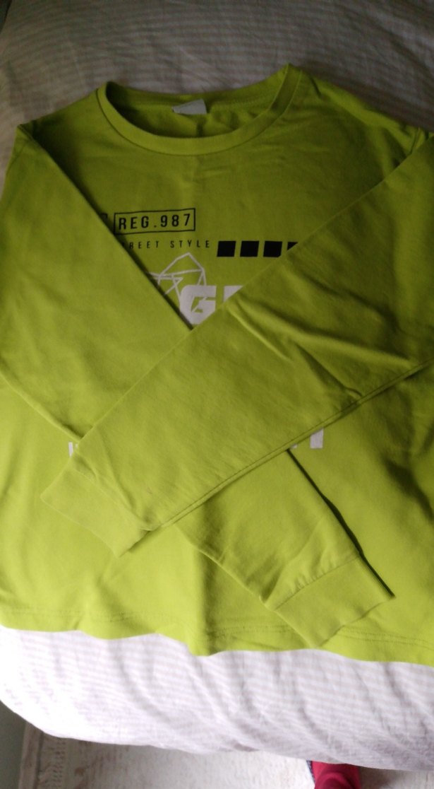 Erkek Çocuk Yeşil Baskılı Sweatshirt - Görsel 3