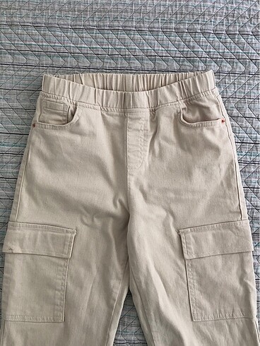 LC Waikiki LC Waikiki Kız Çocuk Bej Kargo Pantolon