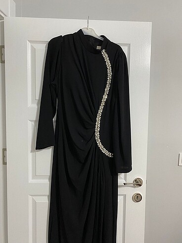 Drape detay abiye