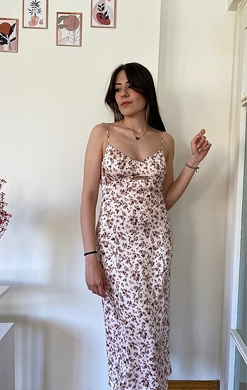 Diğer Saten askılı elbise