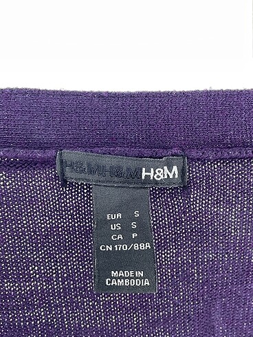 s Beden mor Renk H&M Hırka %70 İndirimli.