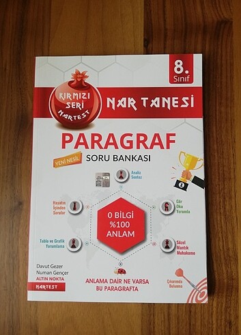 8.sınıf nar test Paragraf kitabı