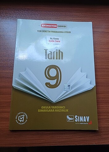 TARİH 9. SINIF SINAV YAYINLARI
