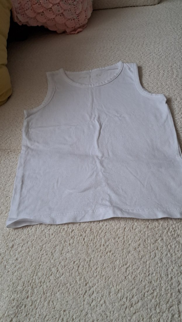 Beyaz kız Çocuk Atlet - Görsel 3