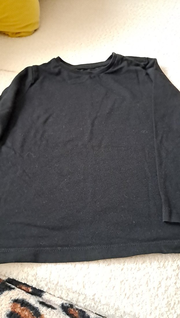 Siyah Çocuk Uzun Kollu İçlik - Görsel 4