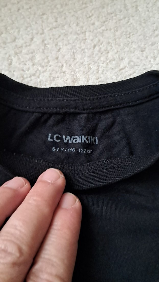 Siyah Çocuk Uzun Kollu İçlik - Görsel 2