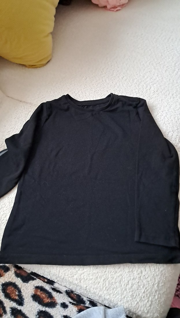 Siyah Çocuk Uzun Kollu İçlik - Görsel 3