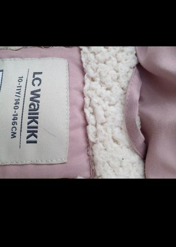 Pembe Kürklü Kız Çocuk Mont - Görsel 4