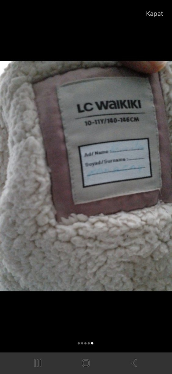 Pembe Kürklü Kız Çocuk Mont - Görsel 5