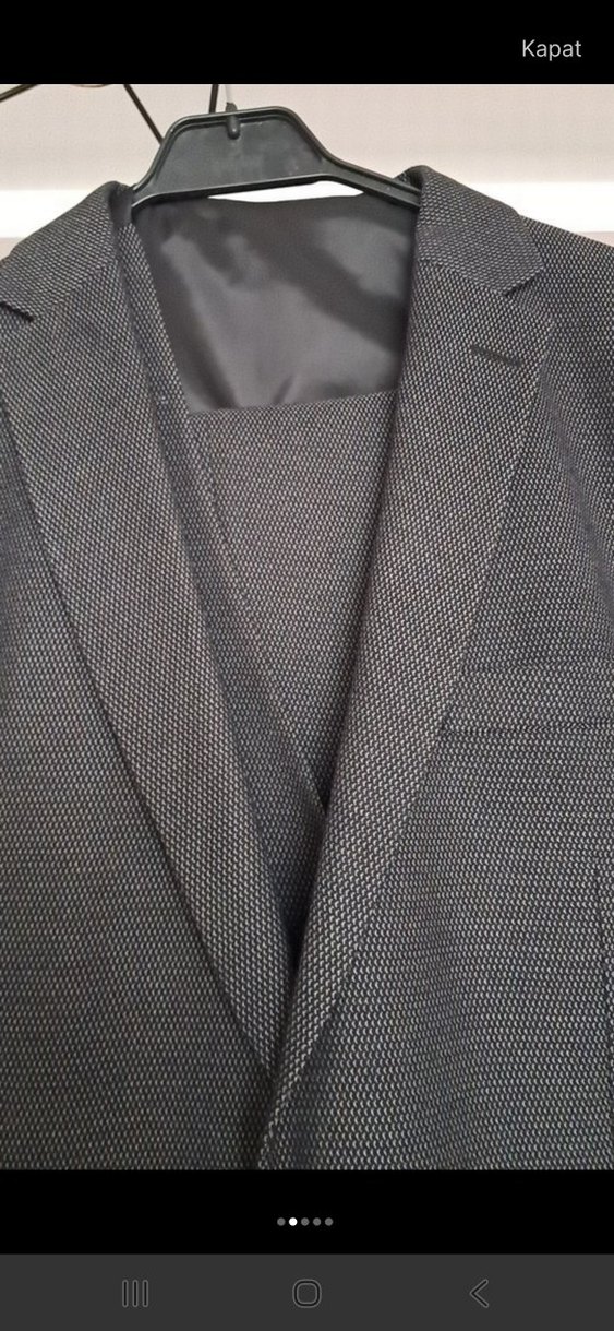 Gri Erkek Ofis Takım Elbise - Görsel 2