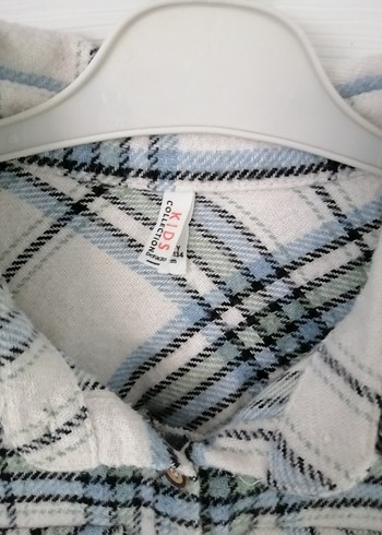 Ekose Desenli kız çocuk oduncu gömleği 9/10 yaş - Görsel 2