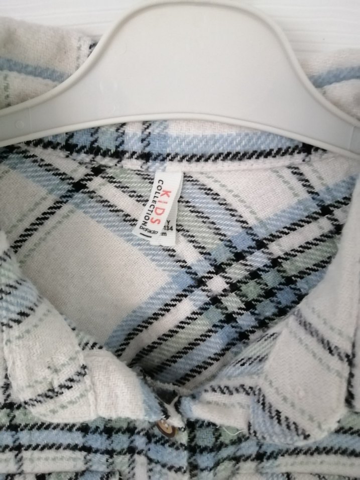 Ekose Desenli kız çocuk oduncu gömleği 9/10 yaş - Görsel 2