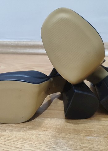 10 cm kadın siyah topuklu ayakkabı zarif - Görsel 8