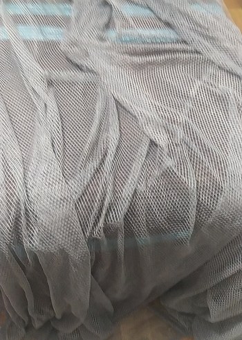 Bohem Nakışlı Gri Tül Perde - Görsel 5