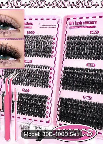 DIY Kirpik Küme Seti - Görsel 2