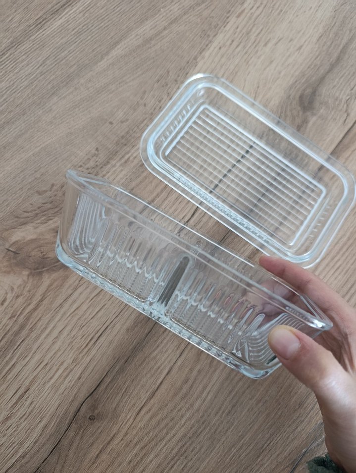 Paşabahçe Cam Kapaklı Tereyağı Bal Kasesi - Görsel 3