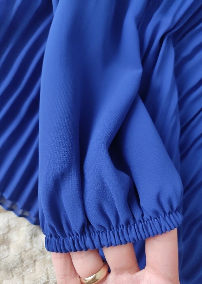 Piliseli Şifon Bluz - Görsel 3