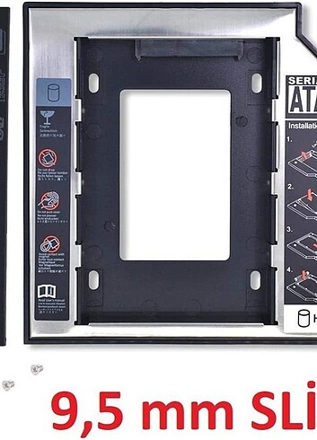 Beden Hdd Ssd Kutusu 9.5 mm. (İkinci Hdd Kutusu)