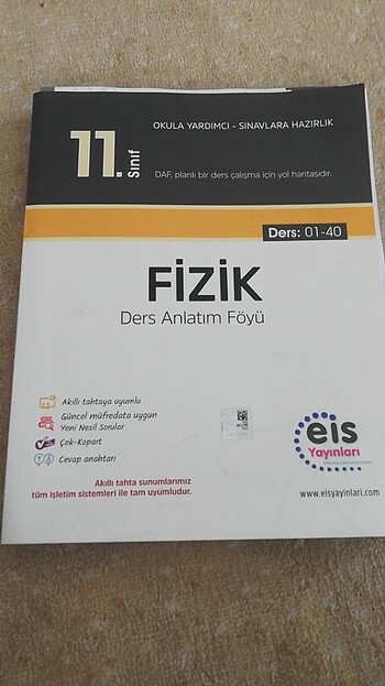 Eis Yayınları 11.sınıf fizik ders anlatım föyü