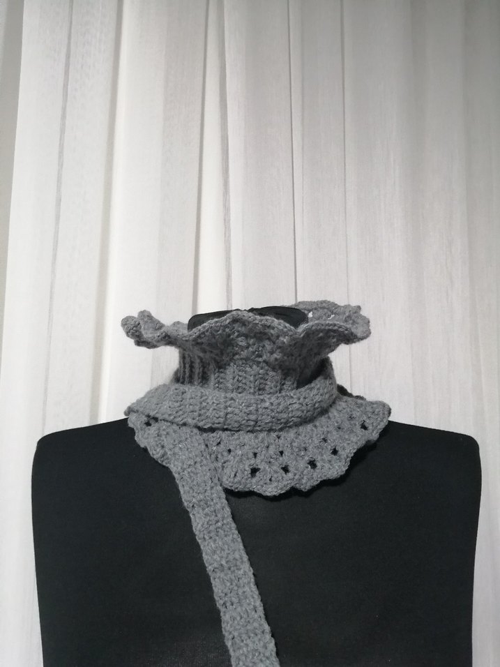 Örgü Boyunluk atkı - Görsel 3