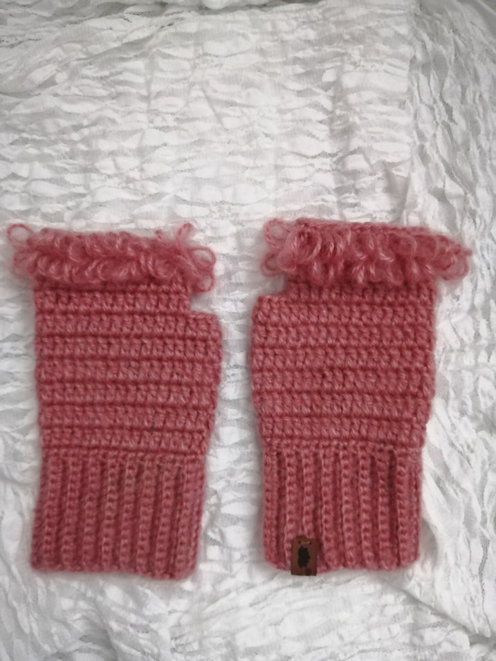 Bohem Örgü Kadın Eldiveni..
parmaksız eldiven - Görsel 2