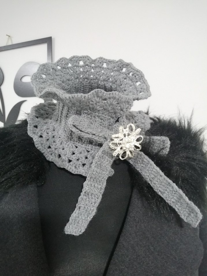 Örgü boyunluk bronş hediyeli - Görsel 2