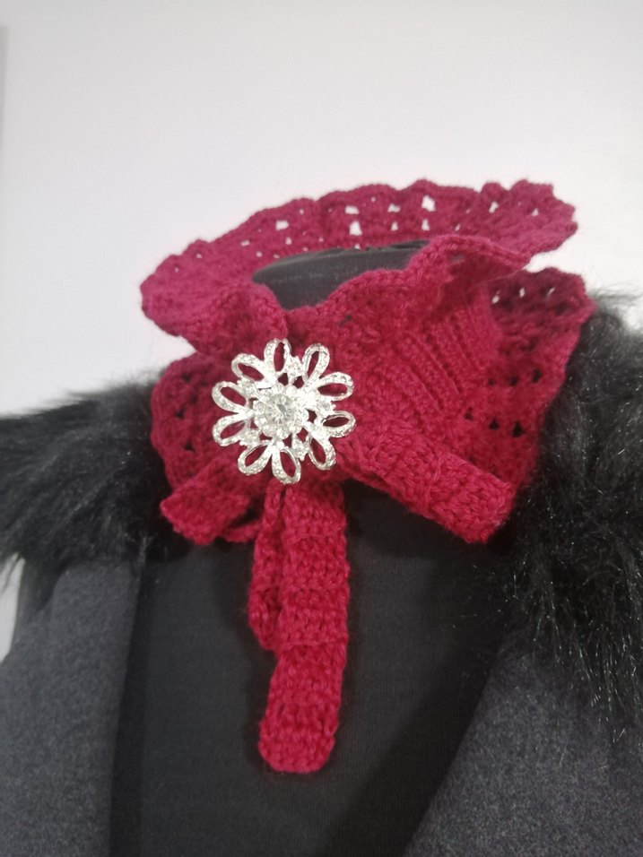 Örgü boyunluk bronş hediyeli - Görsel 3