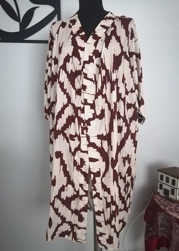 Kadın 2li takım Batik Desenli Kimono - Görsel 5