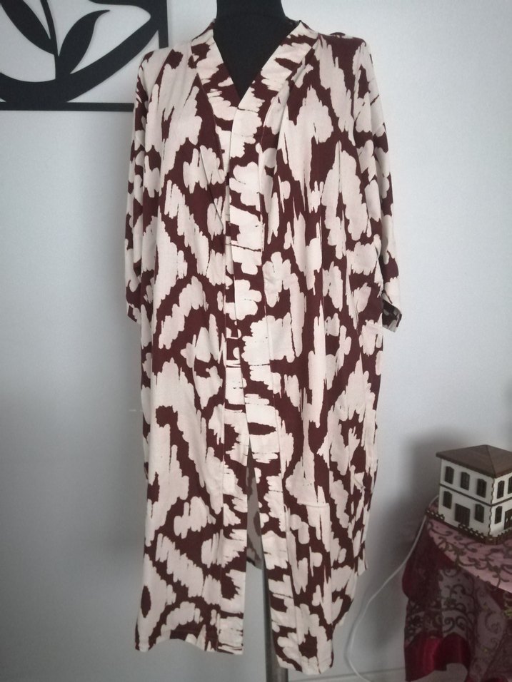 Kadın 2li takım Batik Desenli Kimono - Görsel 4