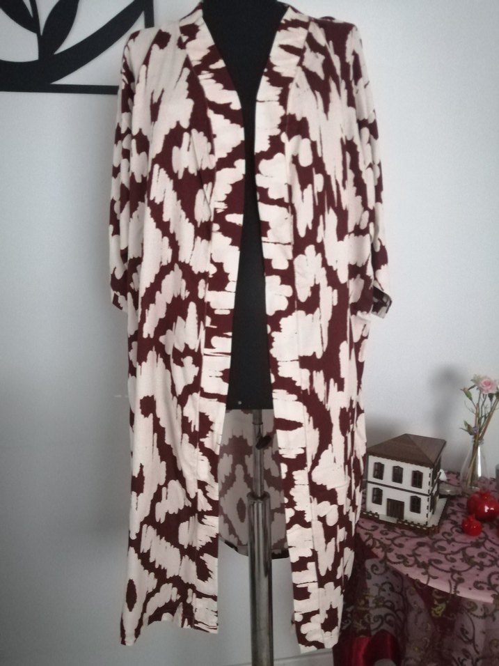 Kadın 2li takım Batik Desenli Kimono - Görsel 3