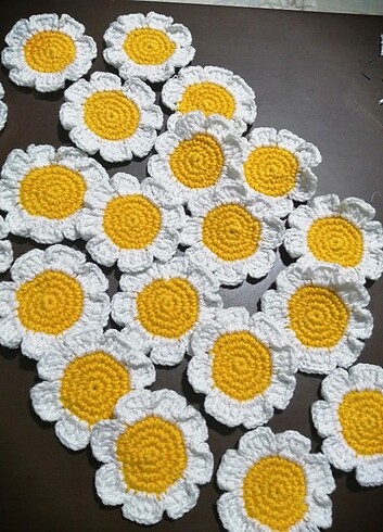 universal Beden Papatya motif örgü papatya