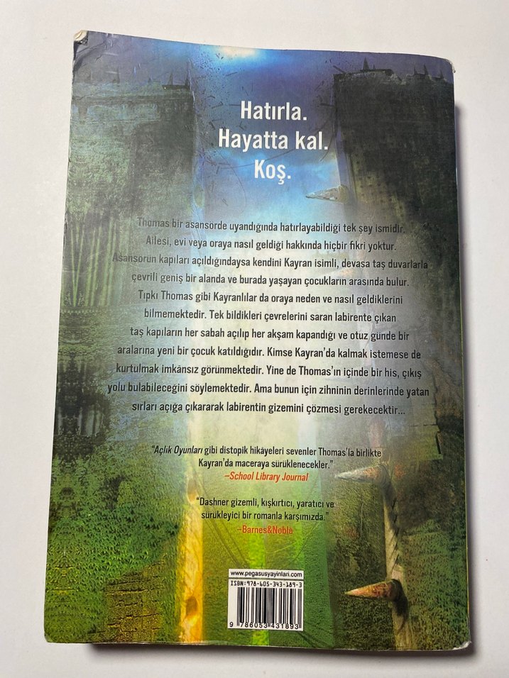 Labirent Ölümcül Kaçış - James Dashner - Görsel 3