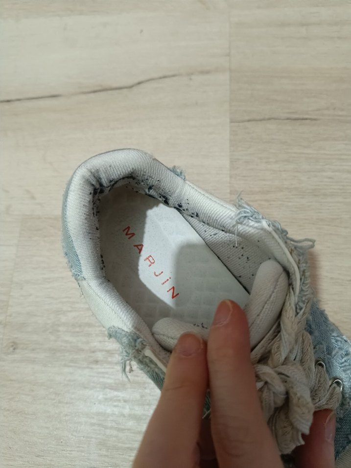 Kadın Mavi Denim Platform Spor Ayakkabı - Görsel 5