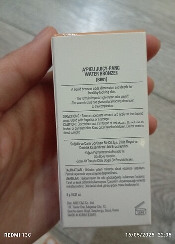 Missha Missha apieu juicy Pang water bronzer br01