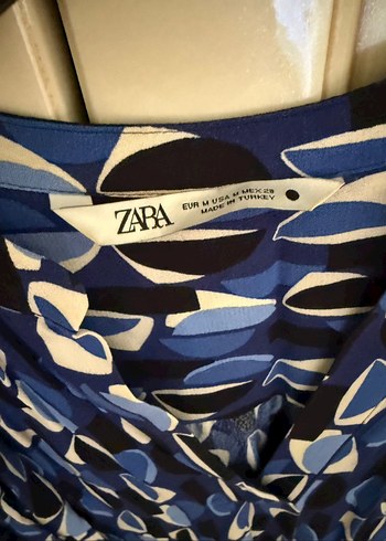 Mavi Piliseli Mini Hamile Tunik - Görsel 2